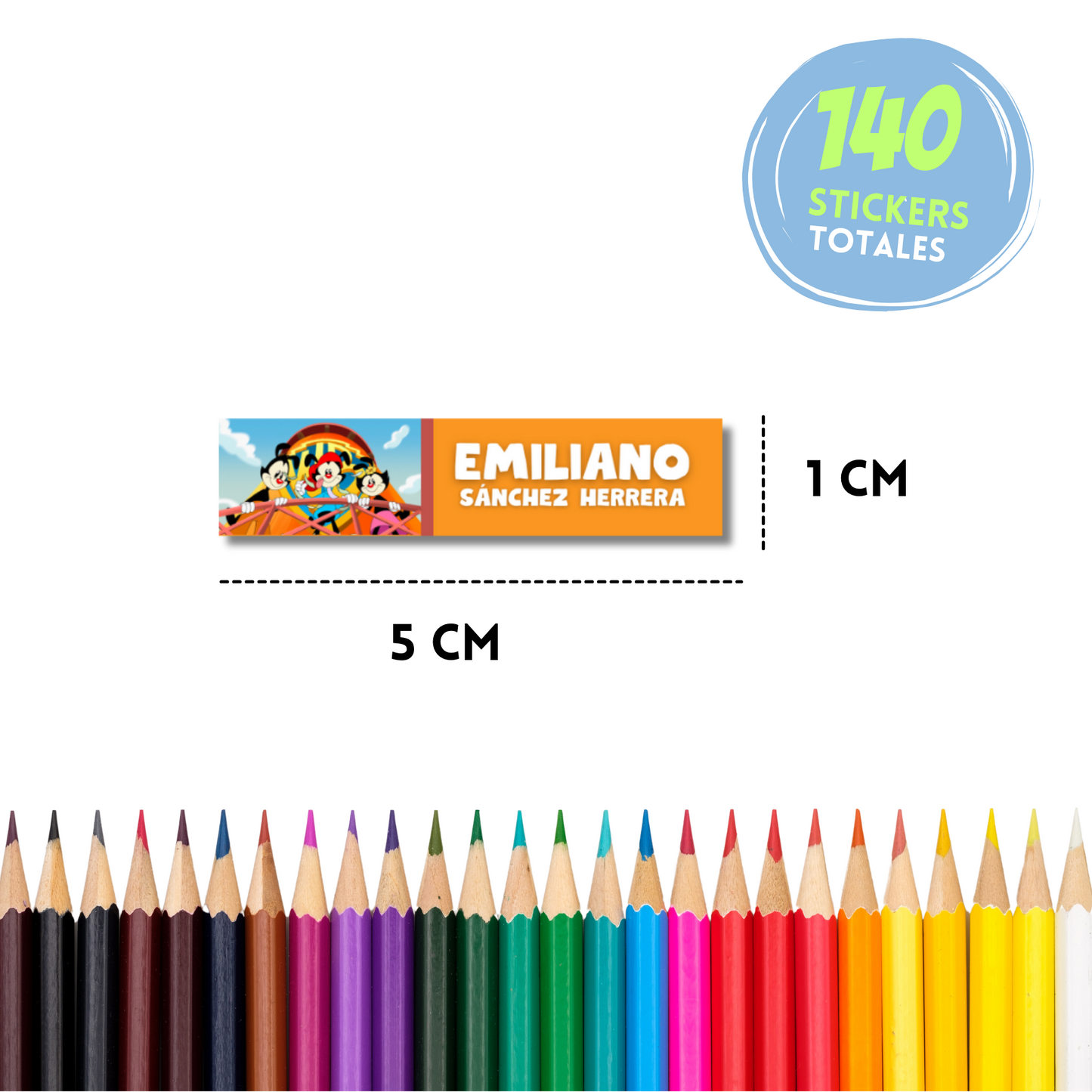 Animaniacs Stickers para libros, libretas, cuadernos