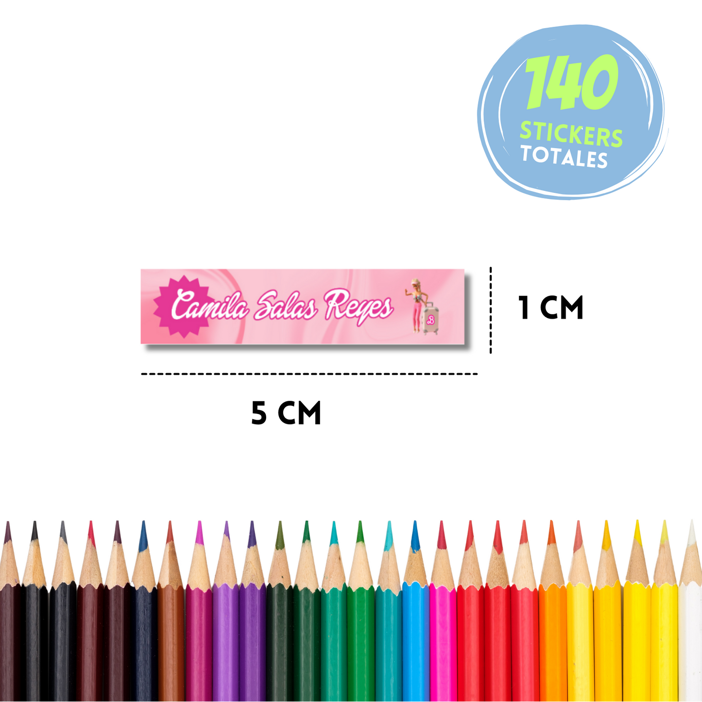 Barbie Stickers para libros, libretas, cuadernos