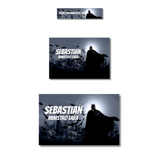 Batman noche etiquetas adhesivas personalizadas