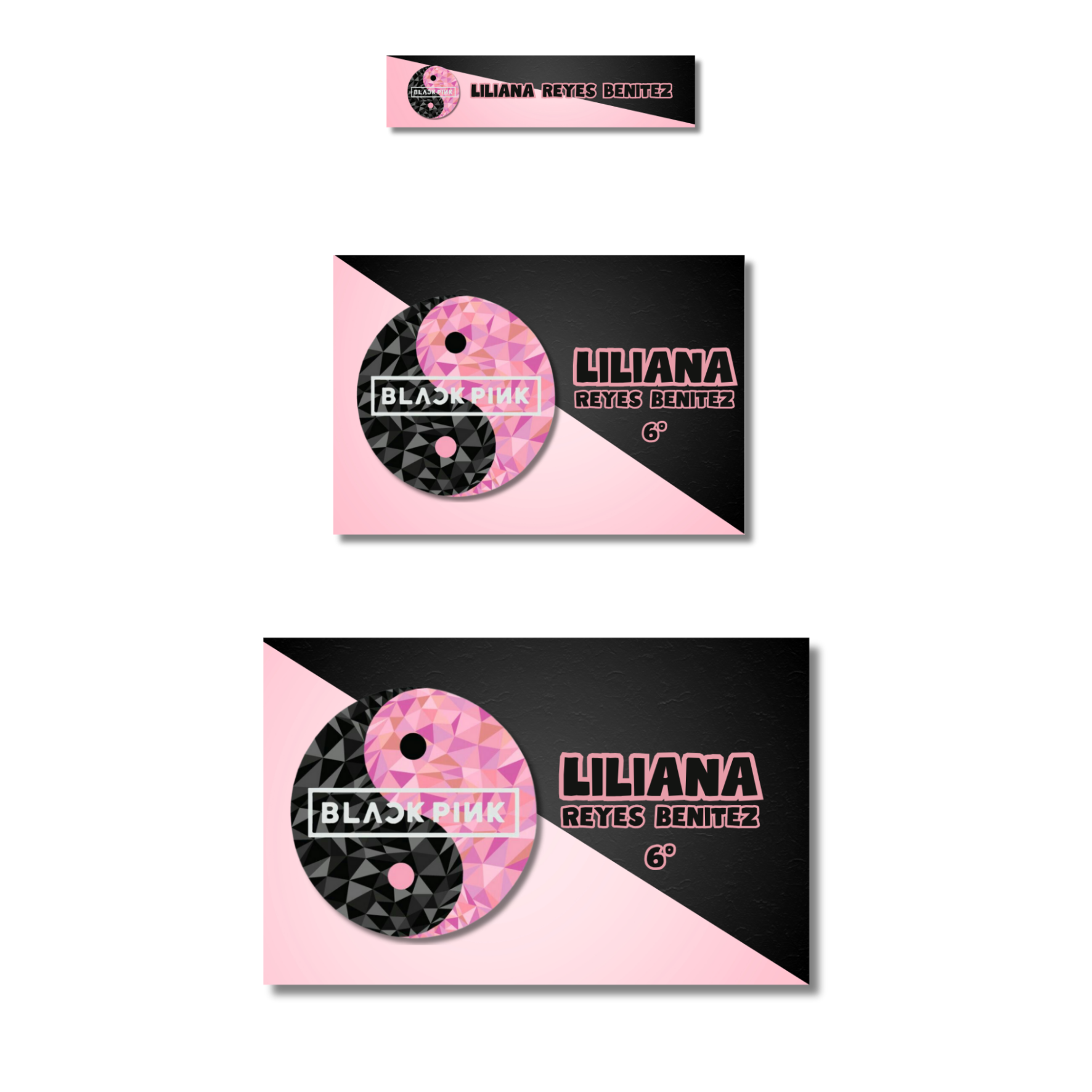 Blackpink etiquetas adhesivas personalizadas