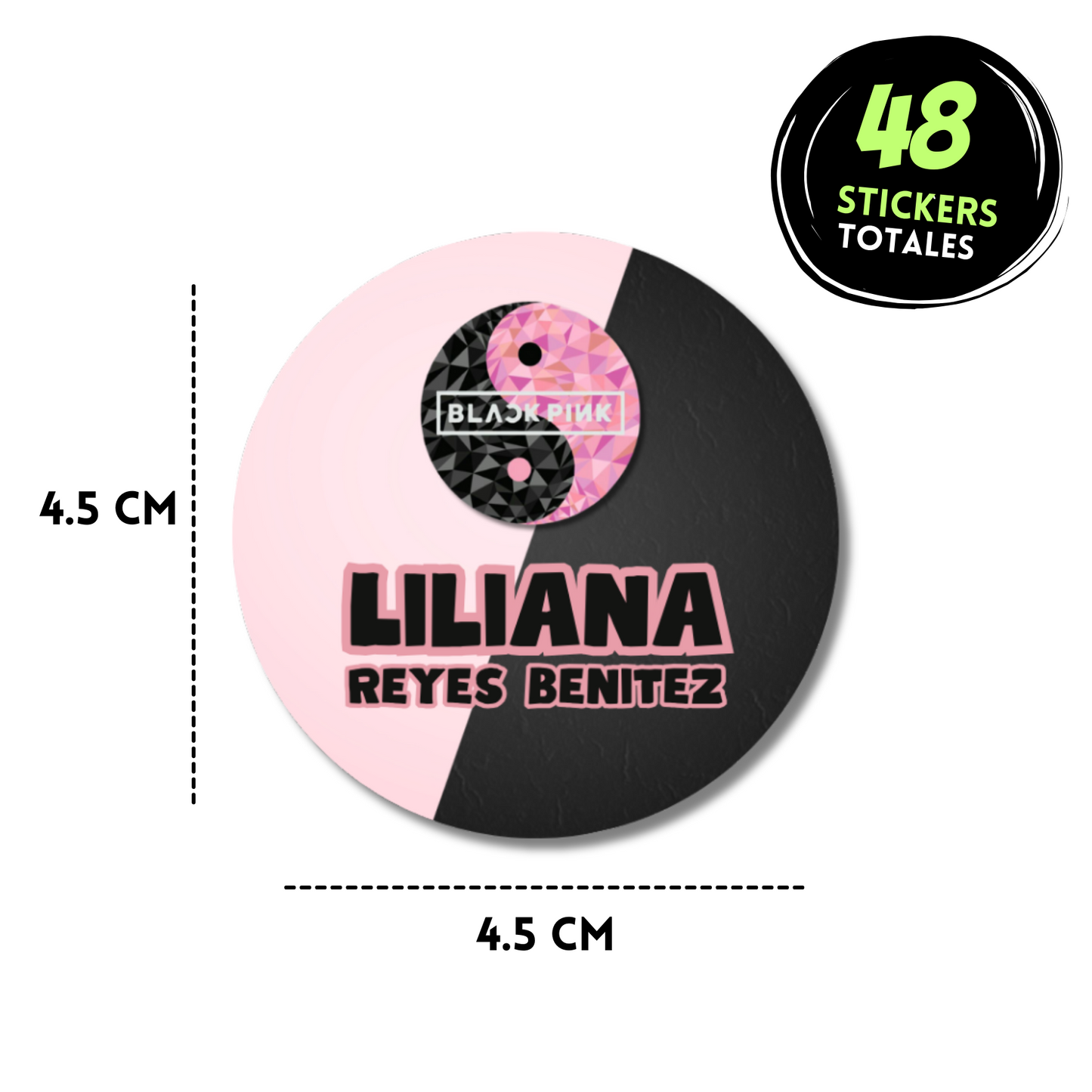 Blackpink Stickers de papel  redondas personalizadas