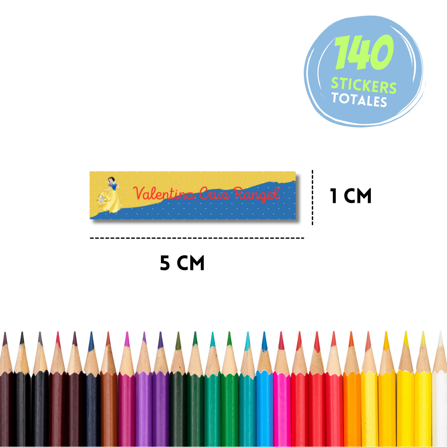 Blanca Nieves Stickers para libros, libretas, cuadernos