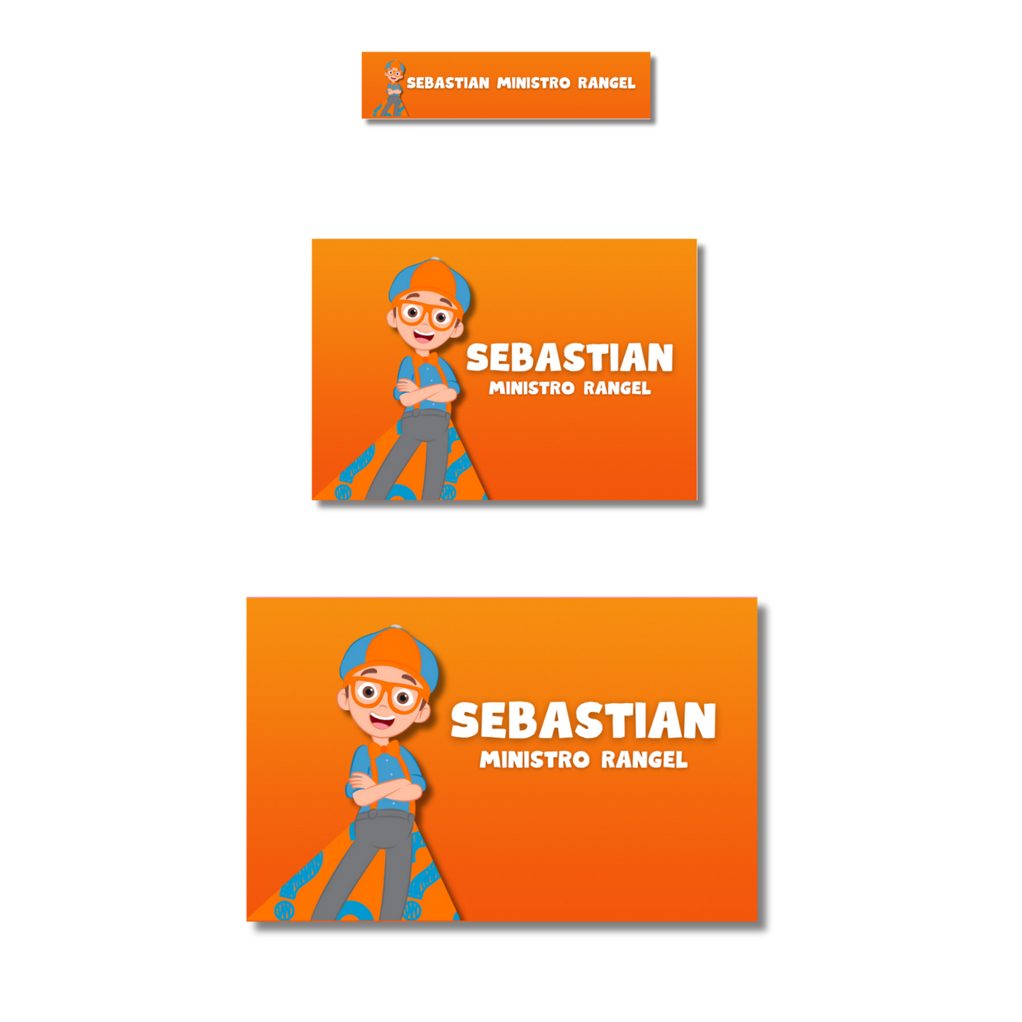 Blippi etiquetas adhesivas personalizadas