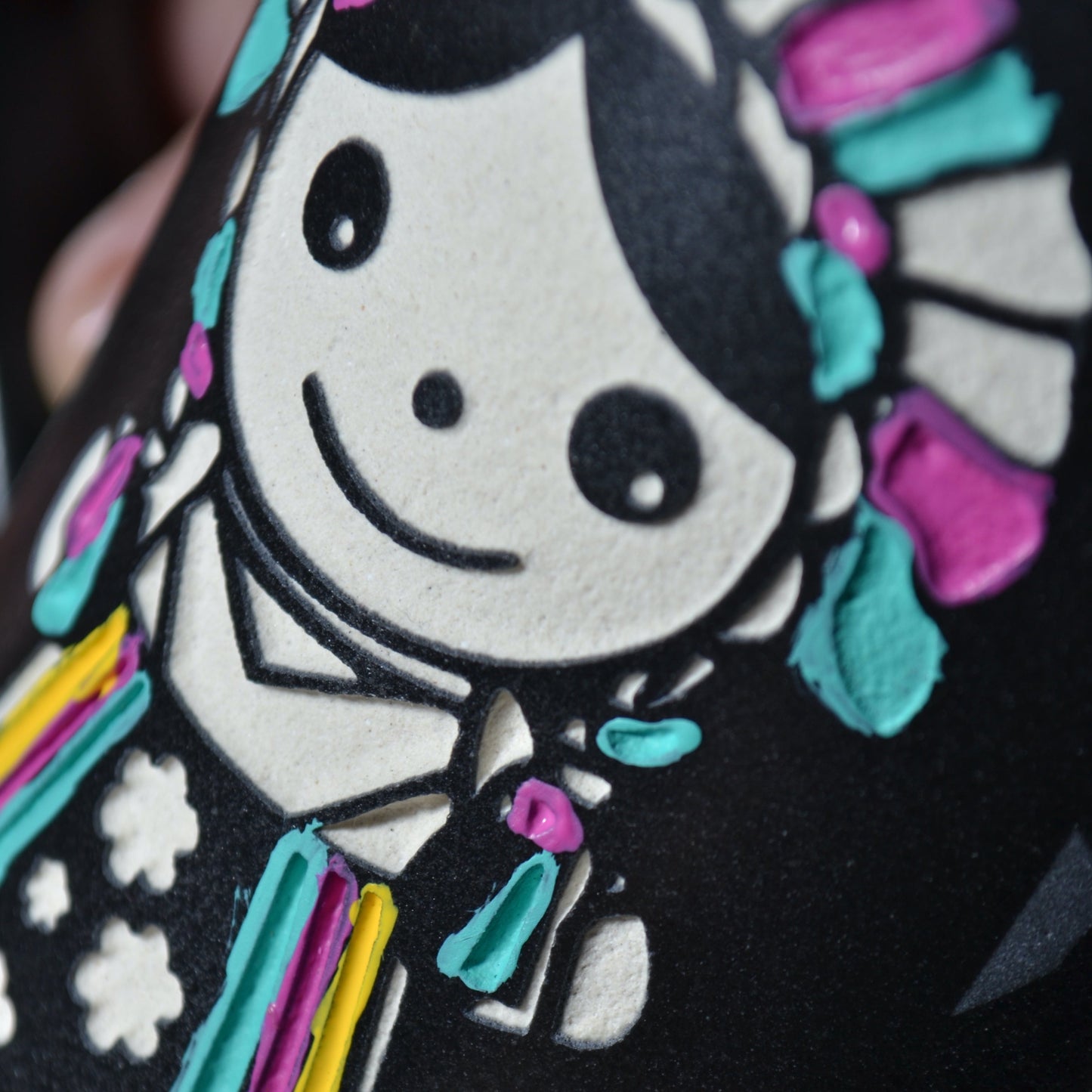 Taza Mexicana Artesanal María Muñeca de Trapo