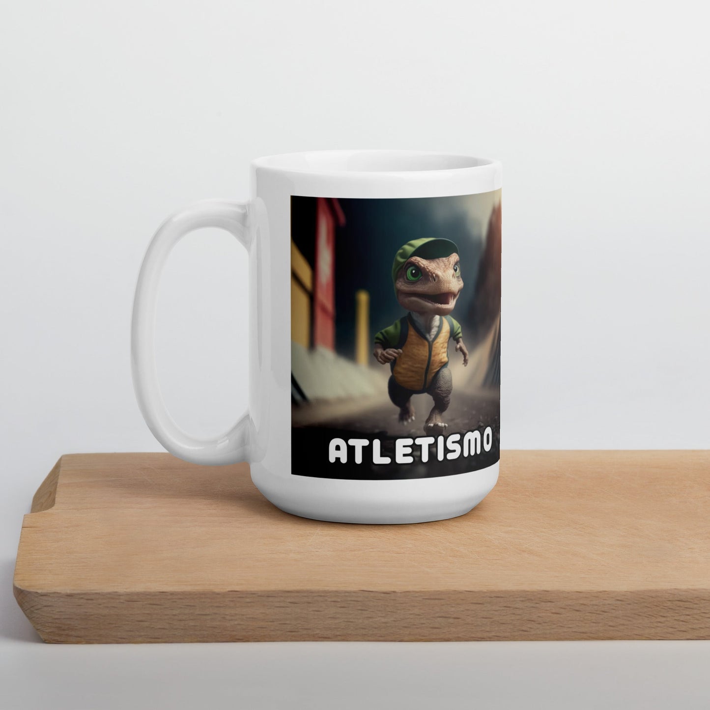 Dino Profesiones Atletismo Taza