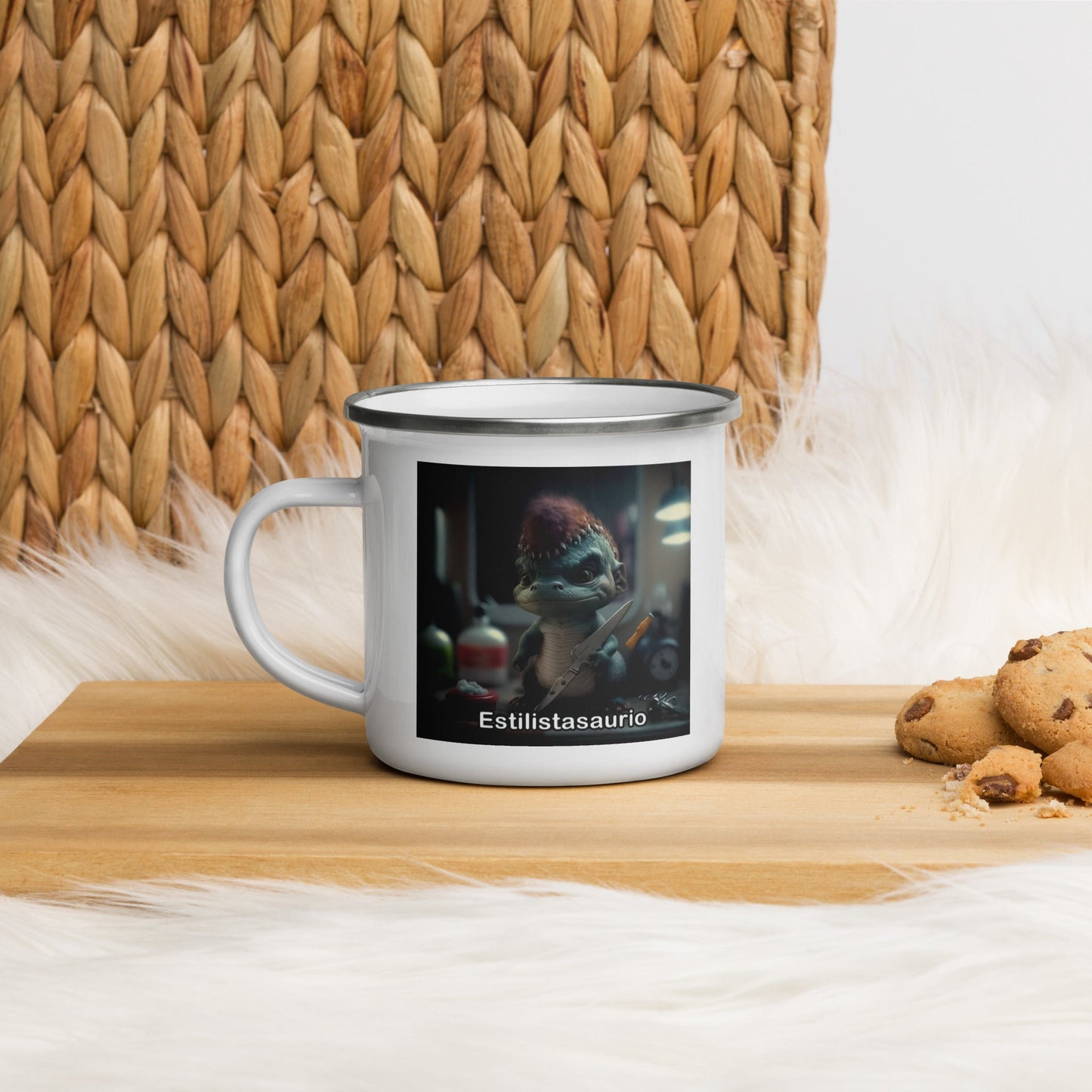 Dino Profesiones Estilistasaurio Taza