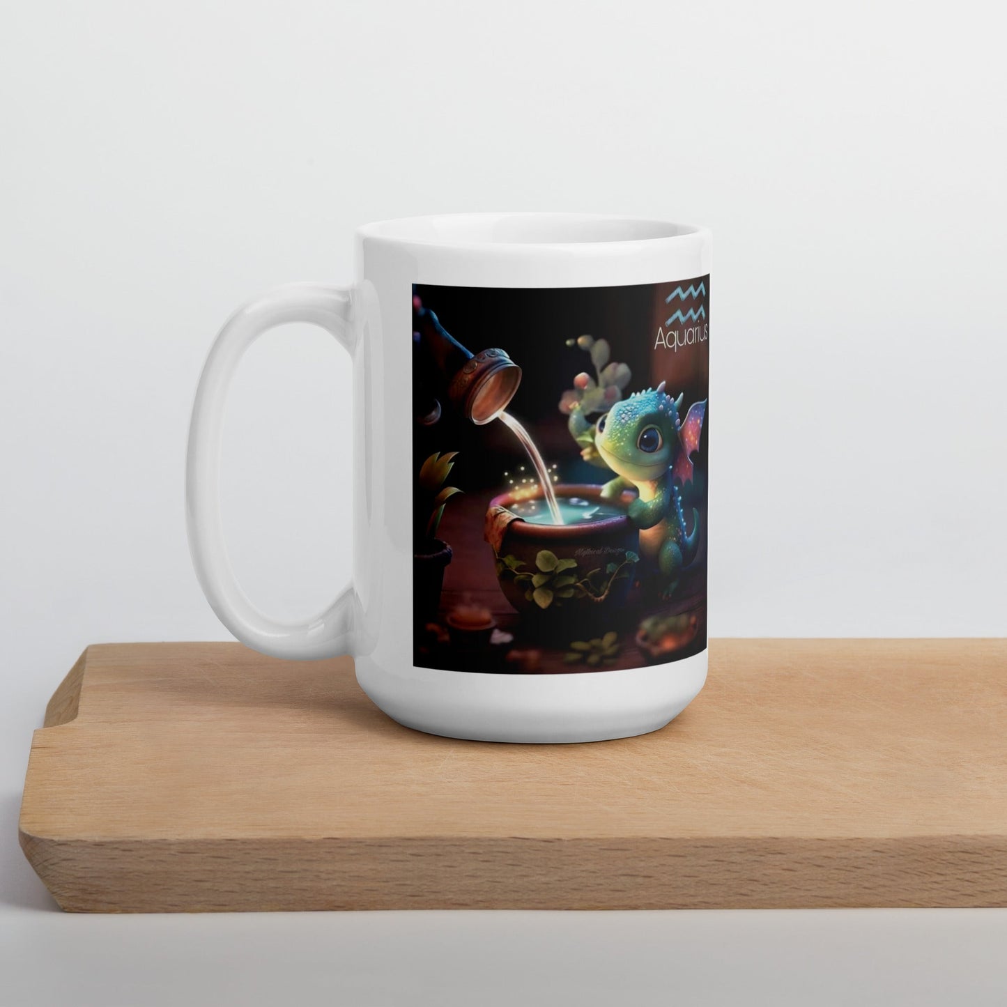 Dragón (Acuario) Signos Zodiacales Taza