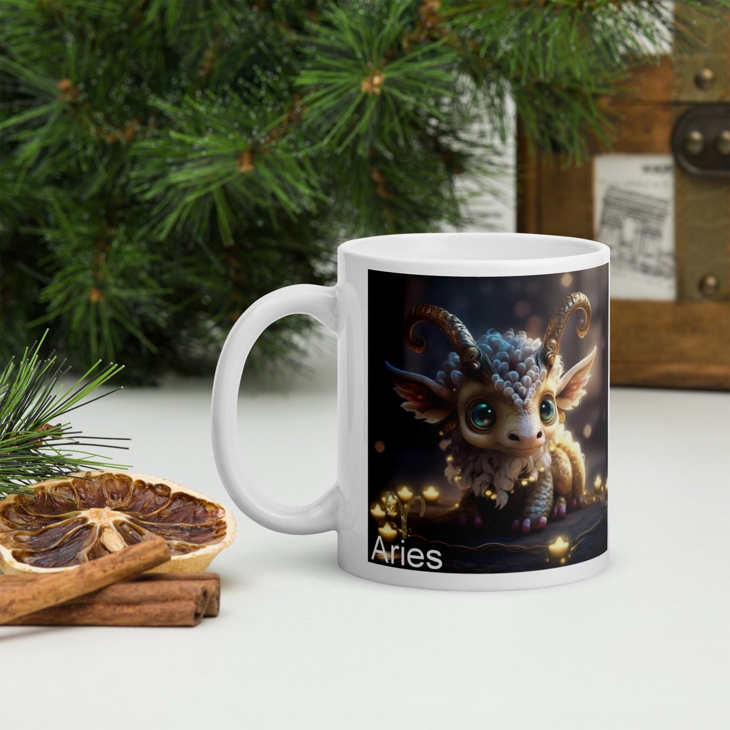 Dragón (Aries) Signos Zodiacales Taza