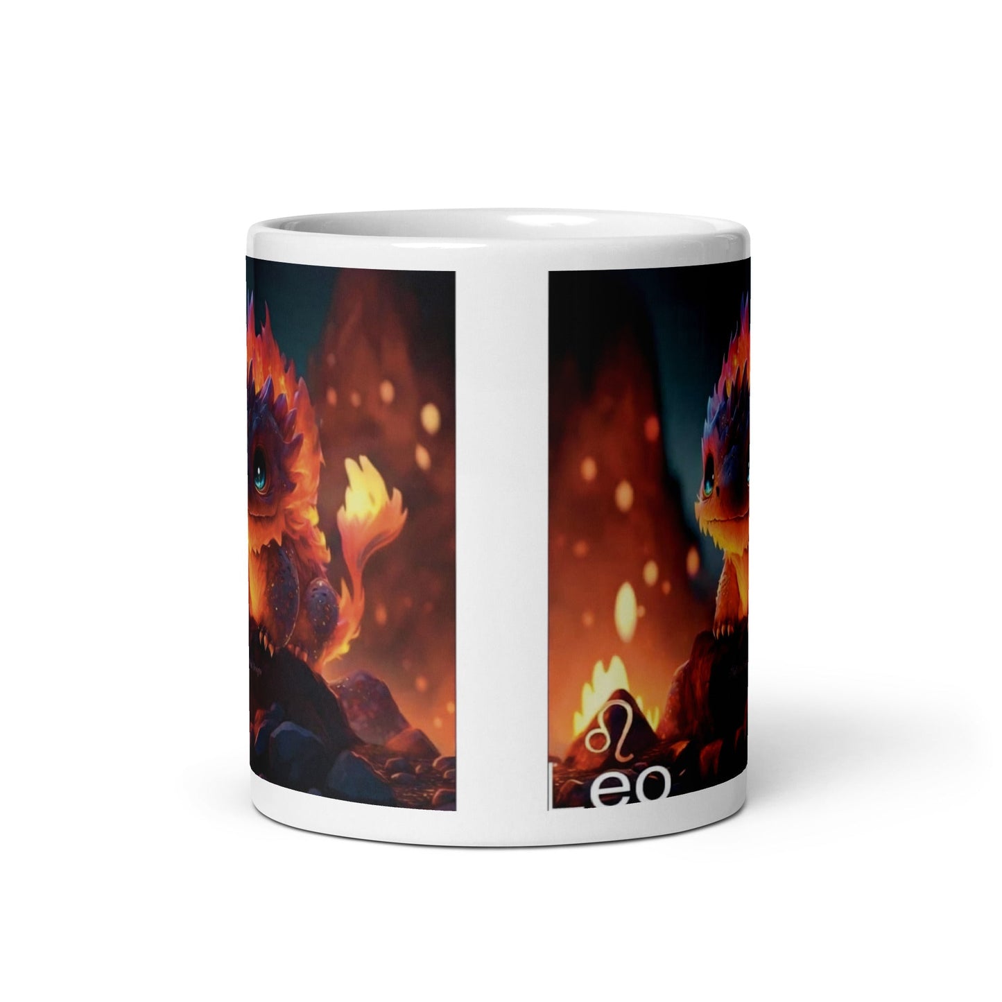 Dragón (Leo) Signos Zodiacales Taza