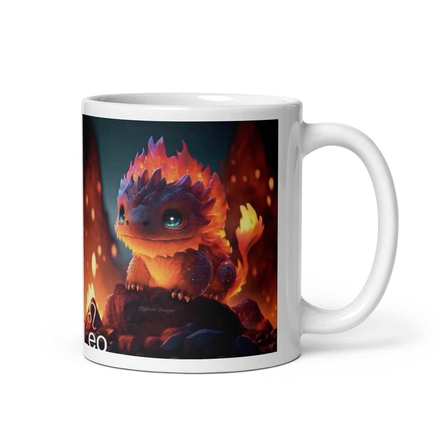 Dragón (Leo) Signos Zodiacales Taza