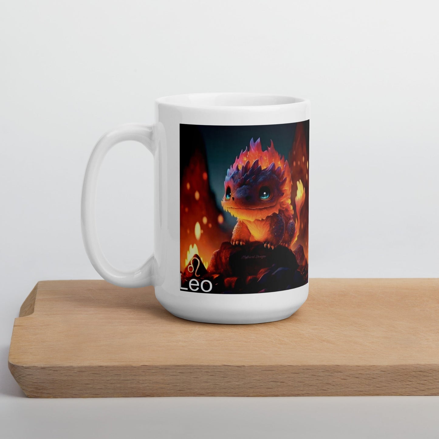 Dragón (Leo) Signos Zodiacales Taza