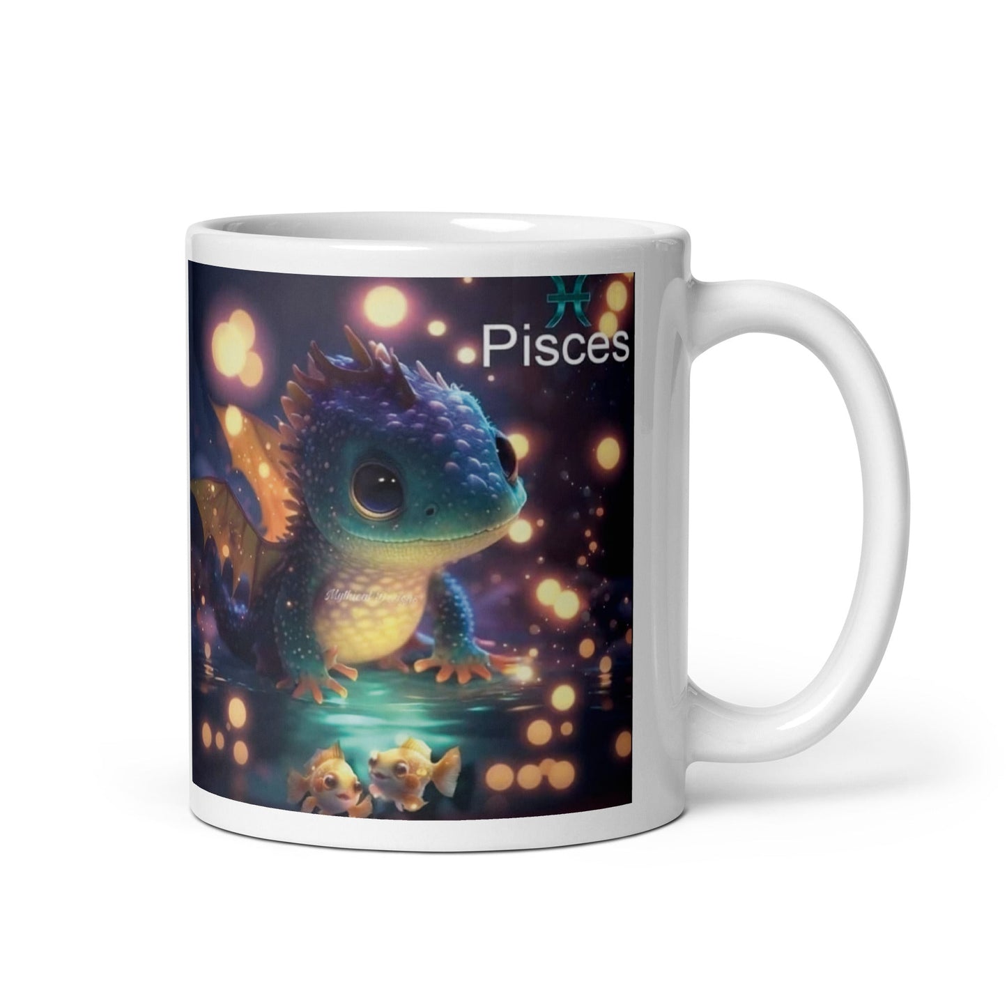 Dragón (Piscis) Signos Zodiacales Taza