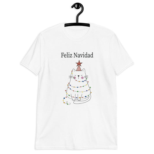 Gato Feliz Navidad  Playera