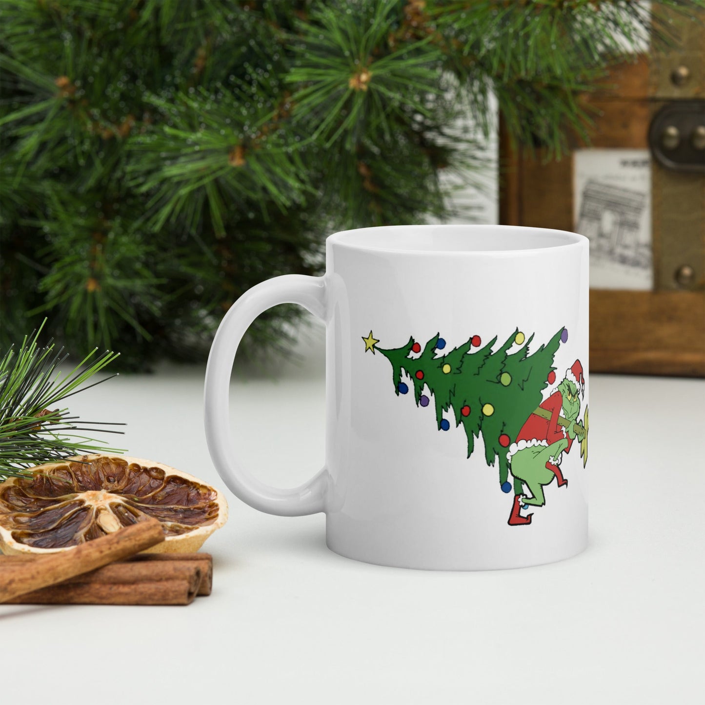 Grinch Ho Ho Ho Navidad Taza