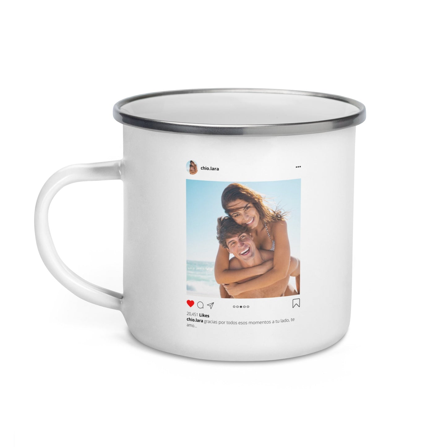 Taza Pocillo Peltre Peronalizada