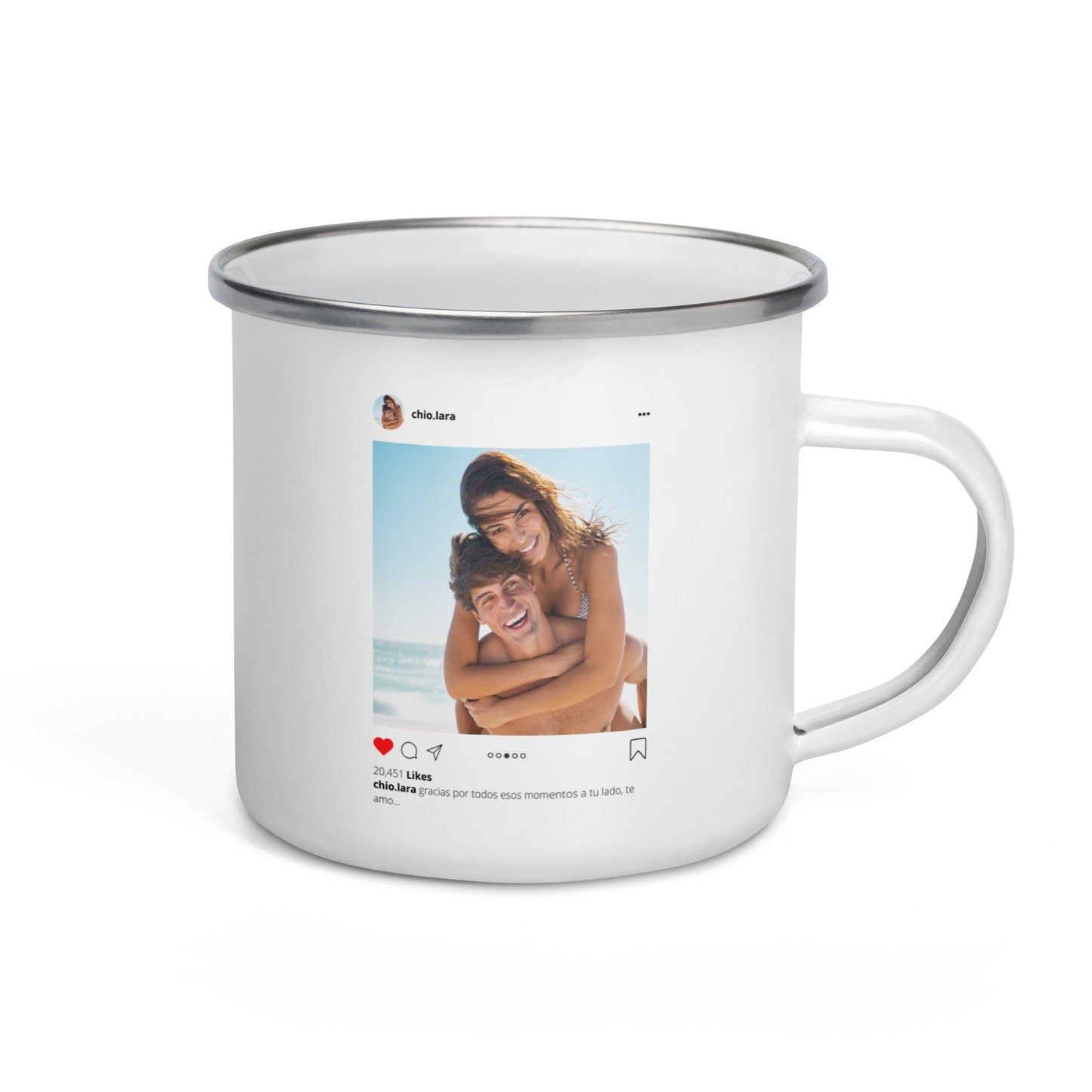 Taza Pocillo Peltre Peronalizada