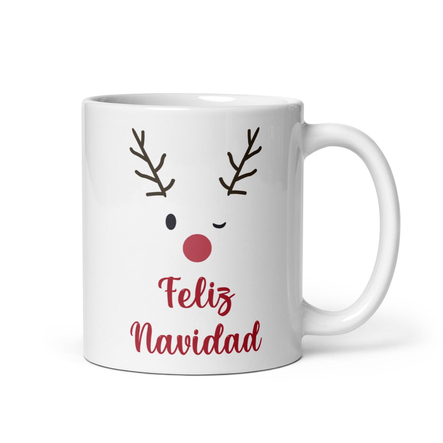 Rodolfo el Reno Feliz Navidad Taza