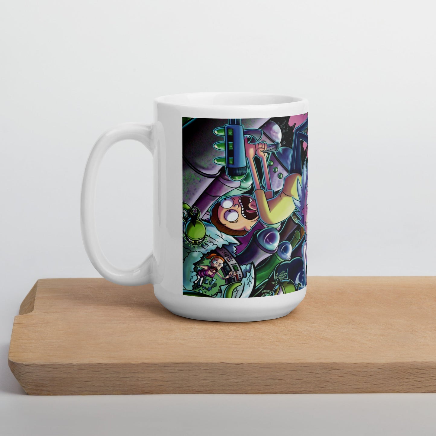 Rick y Morty Cartoon Taza
