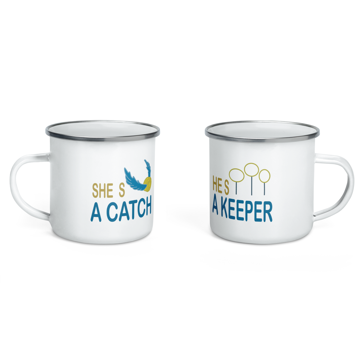 She’s A Catch He’s A Keeper Kit Harry Potter Tazas