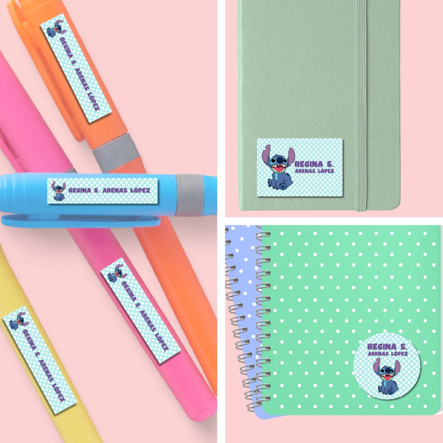 Los Osos Escandalosos Bebes Etiquetas Escolares Personalizadas Libretas, Libros y Lápices