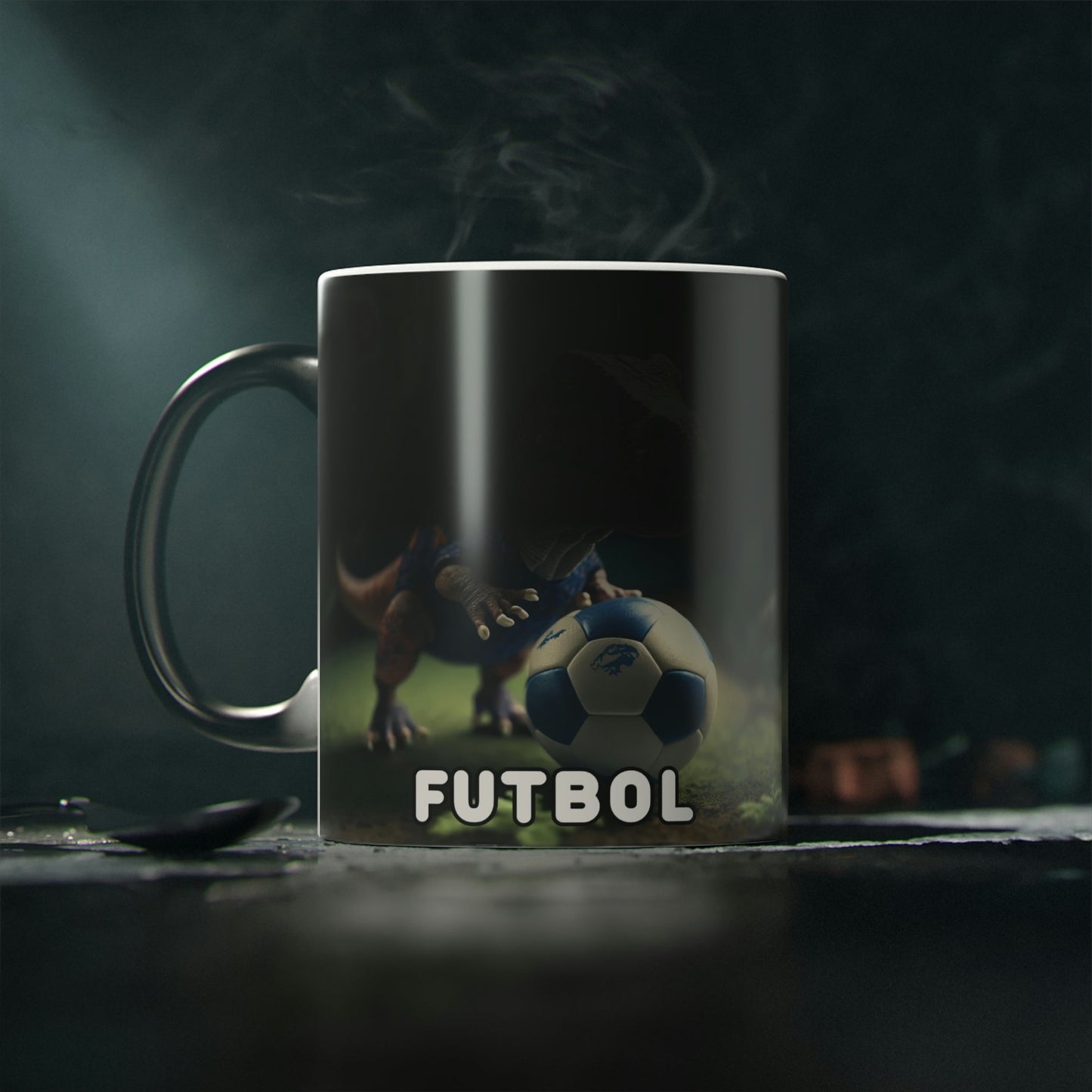 Dino Profesiones Futbol  Taza