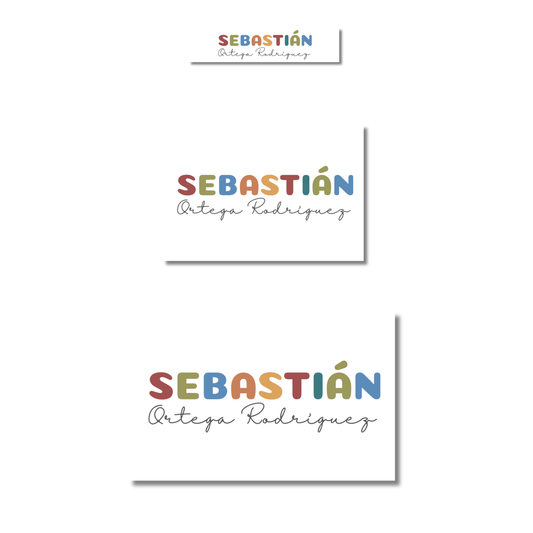 Nombre colores Etiquetas Escolares Personalizadas Libretas, Libros y Lápices (Copy)