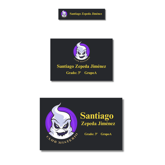 Club misterio Etiquetas Escolares Personalizadas Libretas, Libros y Lápices