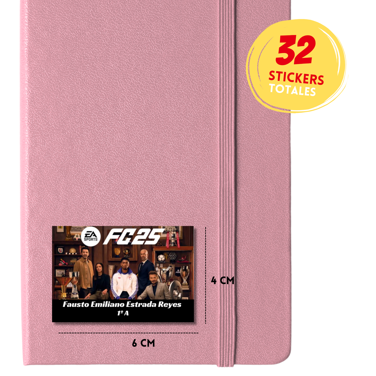 FC25 Etiquetas Escolares Personalizadas Libretas, Libros y Lápices