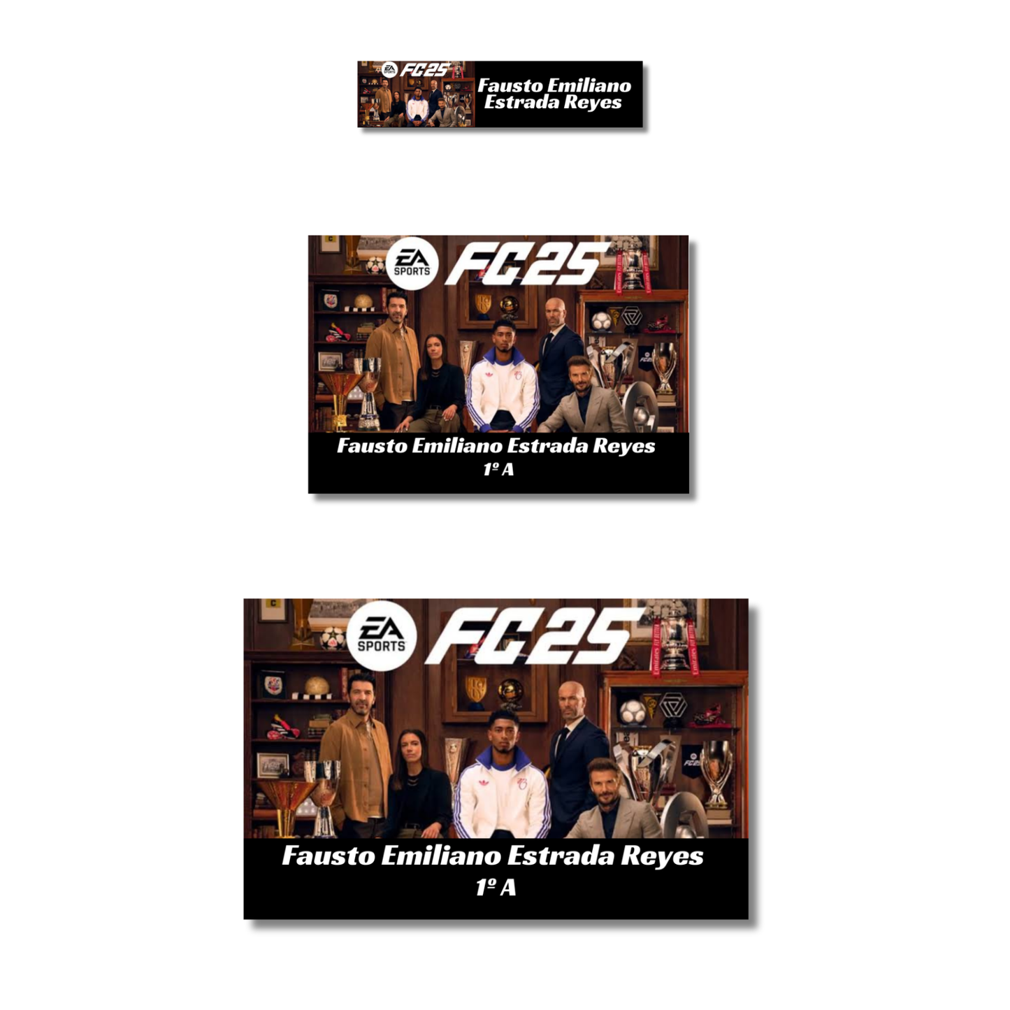 FC25 Etiquetas Escolares Personalizadas Libretas, Libros y Lápices