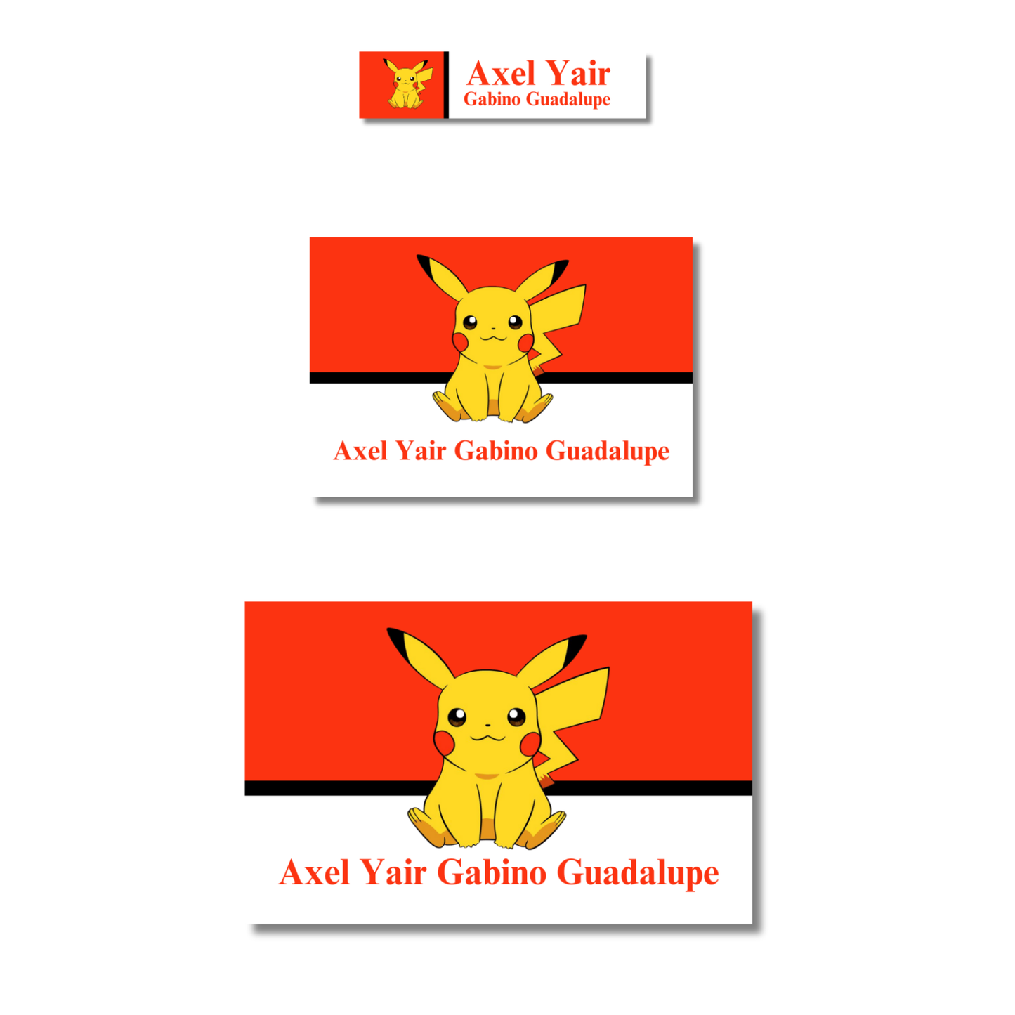 Pikachú Animé Escolares Personalizadas Libretas, Libros y Lápices