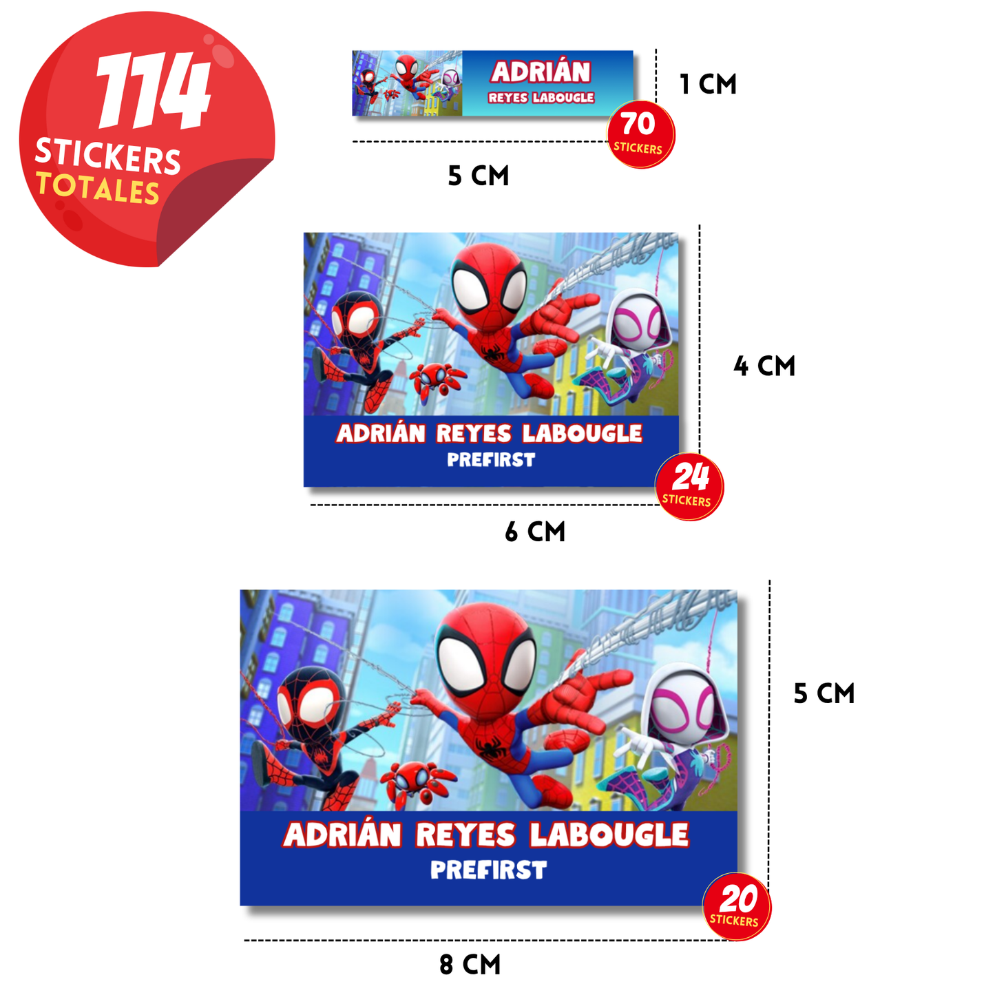 Spidey y Amigos Escolares Personalizadas Libretas, Libros y Lápices