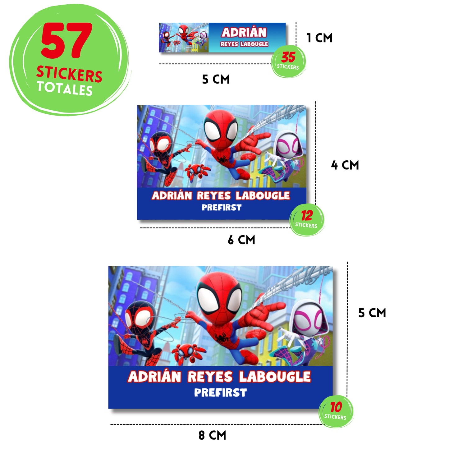 Spidey y Amigos Escolares Personalizadas Libretas, Libros y Lápices