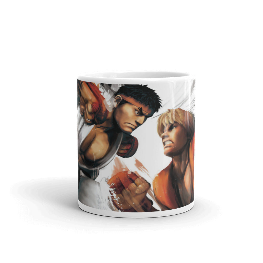 Street Fighter Ryu vs Ken Videojuego Taza