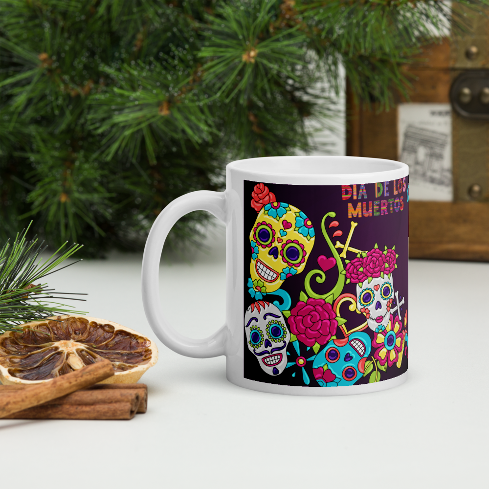 Dia De Muertos Calaveras Taza