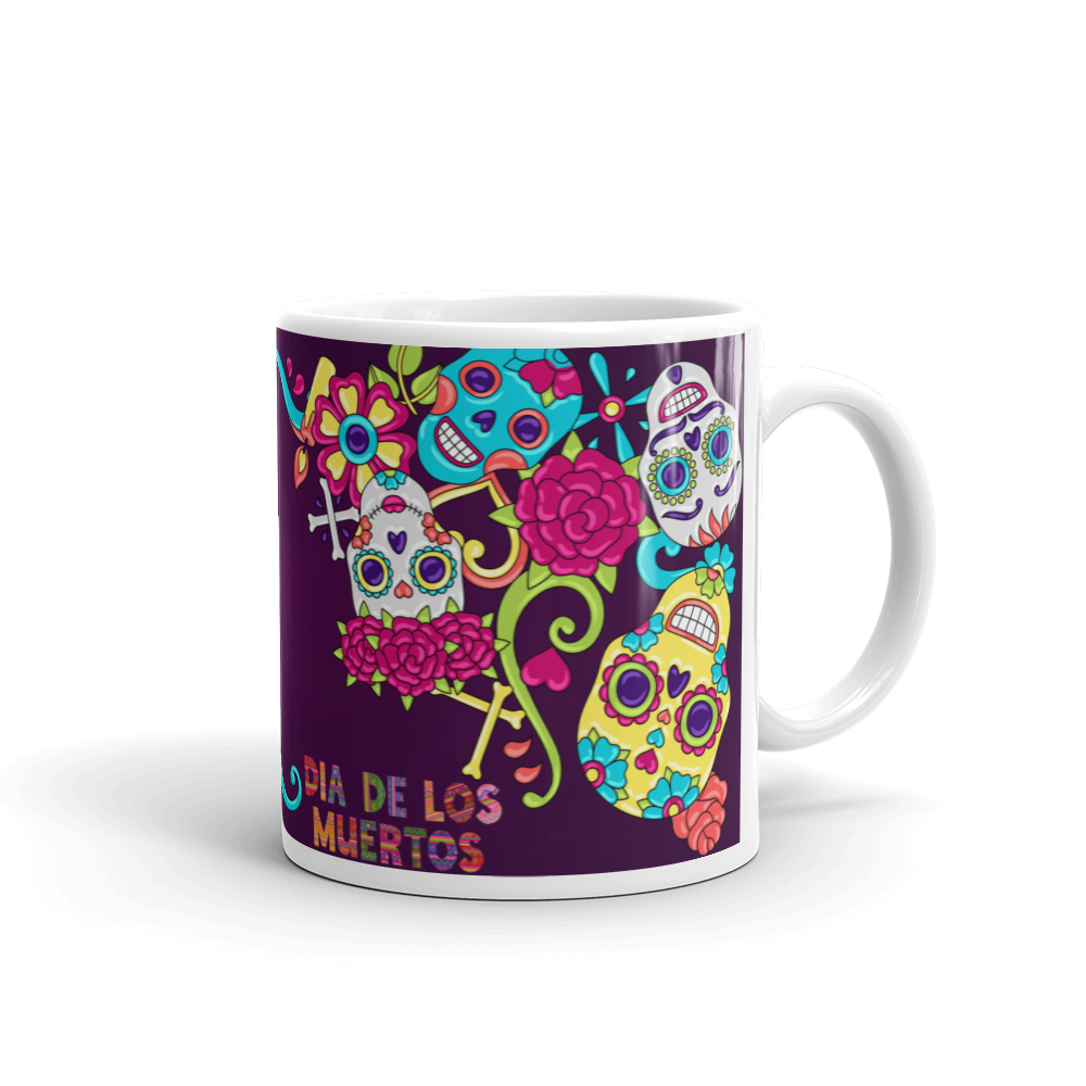 Dia De Muertos Calaveras Taza