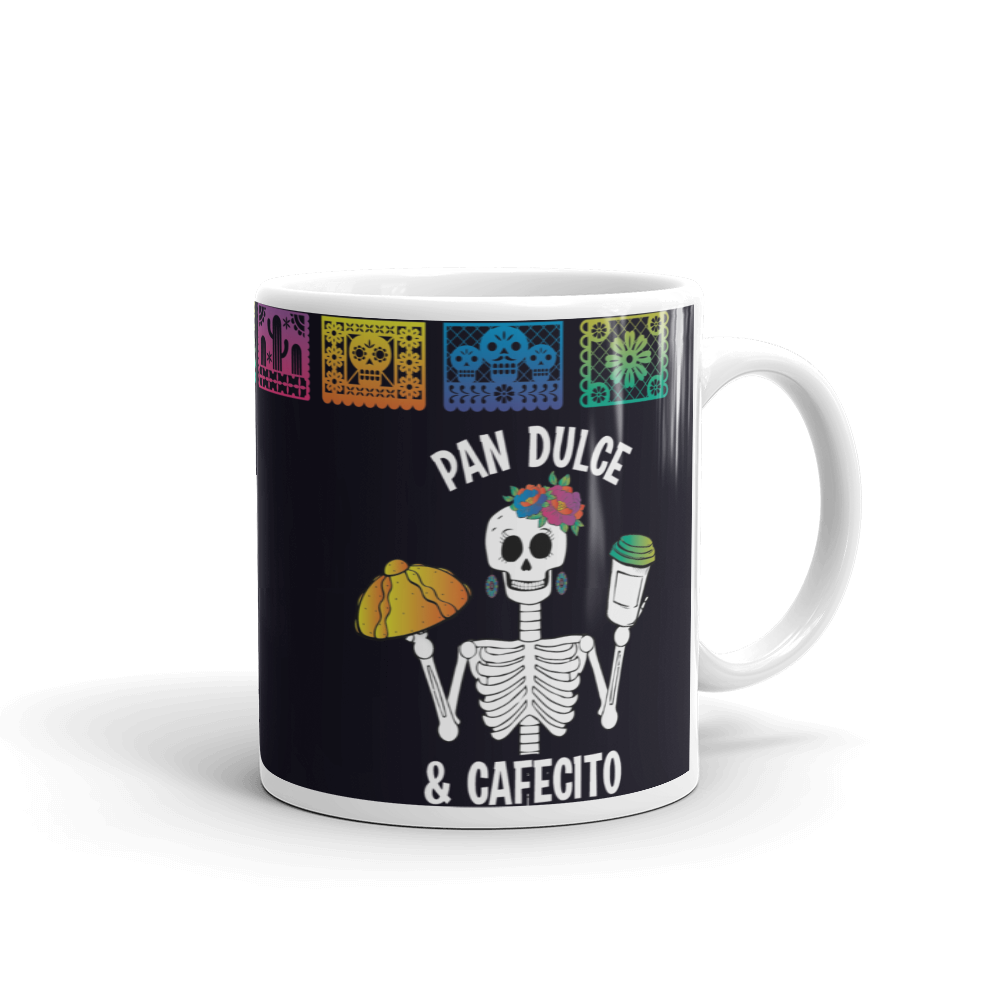 Calavera Pan Dulce Y Cafecito Taza
