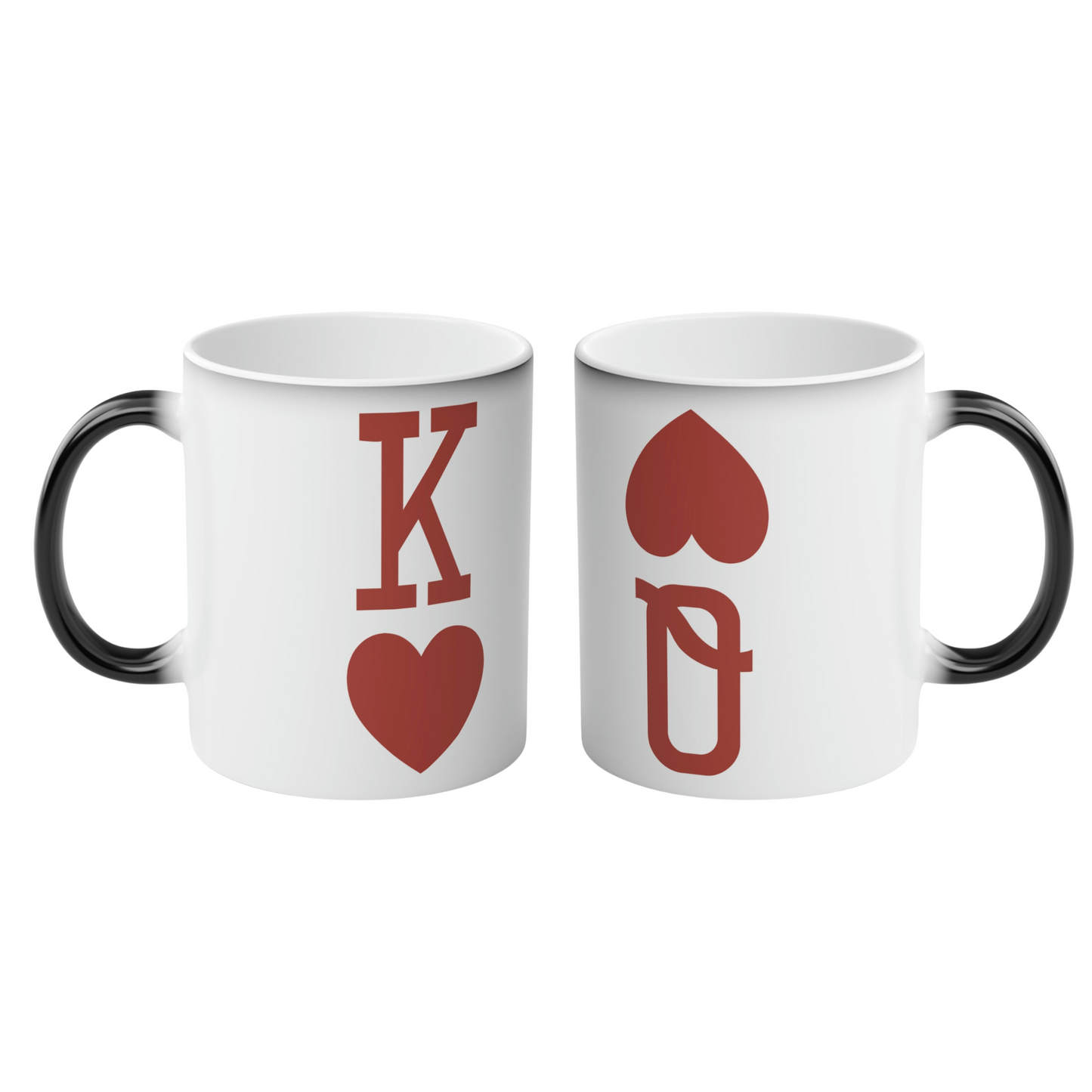 King & Queen de Corazones  Pareja Kit Tazas