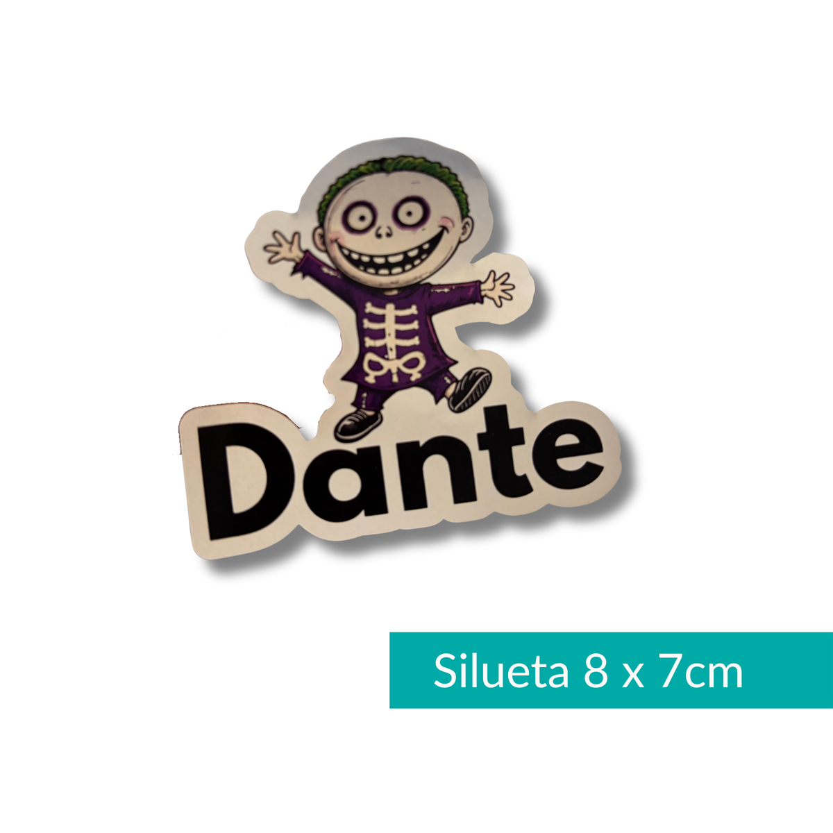 Stickers personalizadas con personaje y nombre para fiestas y eventos