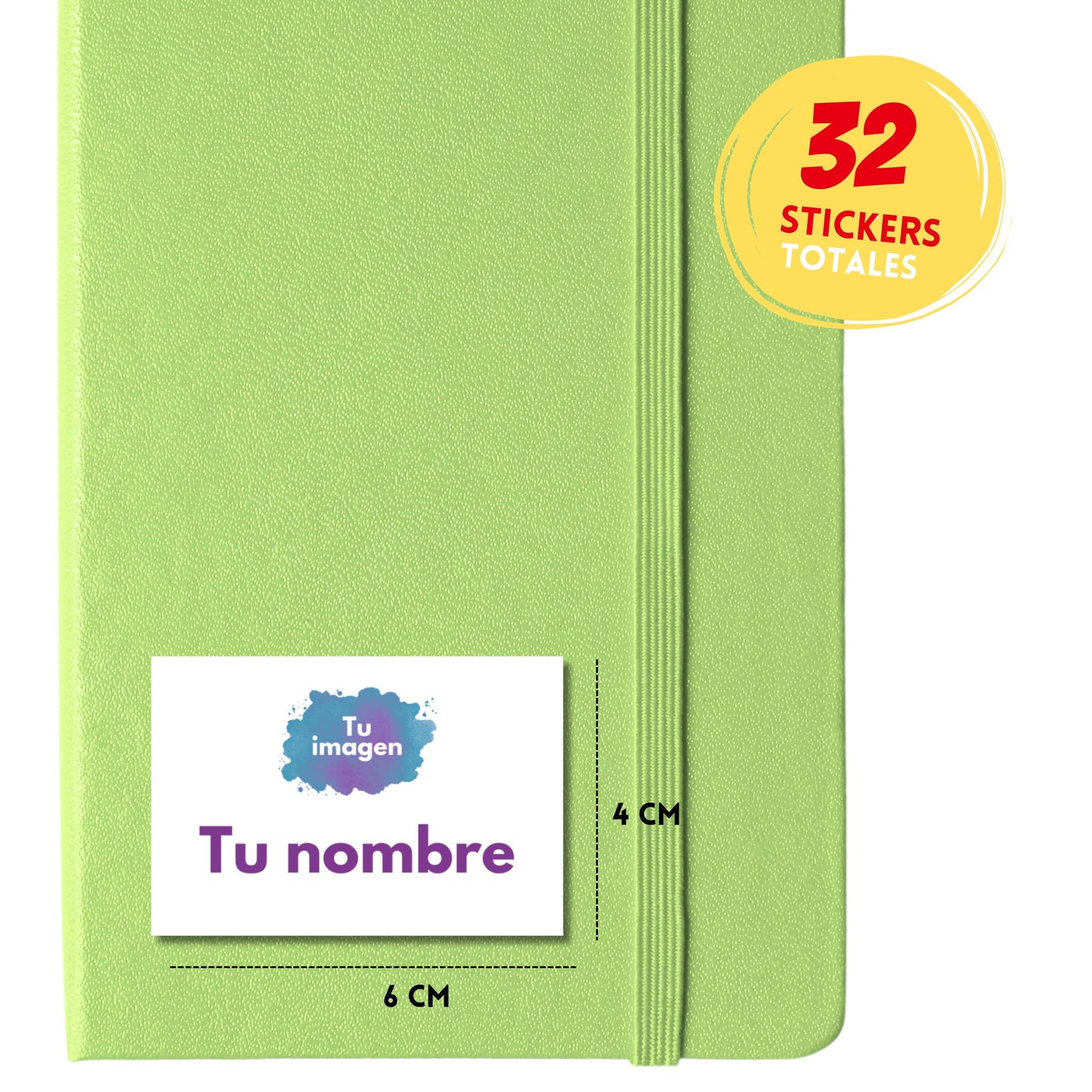 Etiquetas Escolares Personalizadas Libretas, Libros y Lápices, Tu diseño
