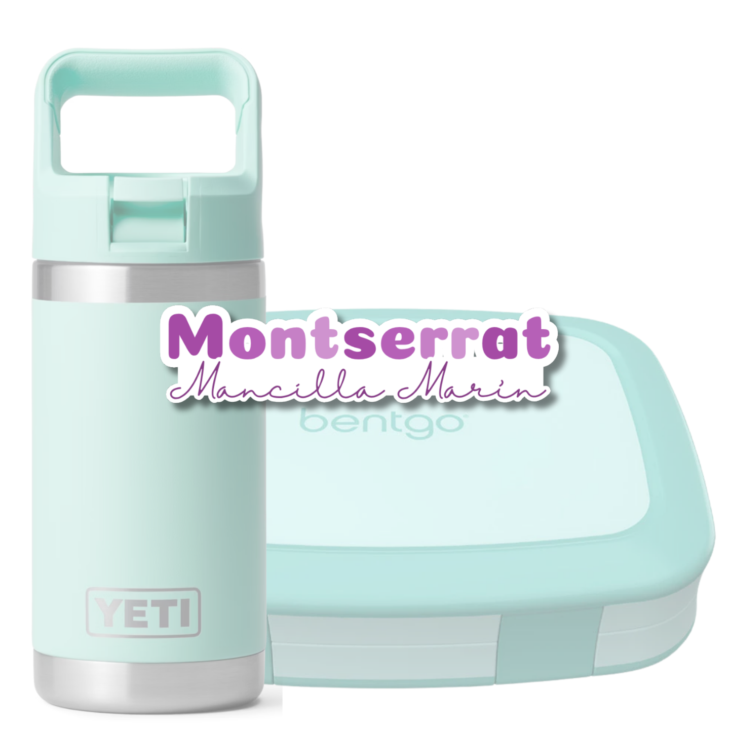 Silueta Nombre y Apellido, Etiquetas Lavables, Resistentes al Agua, Personalizadas para Tuppers y Termos