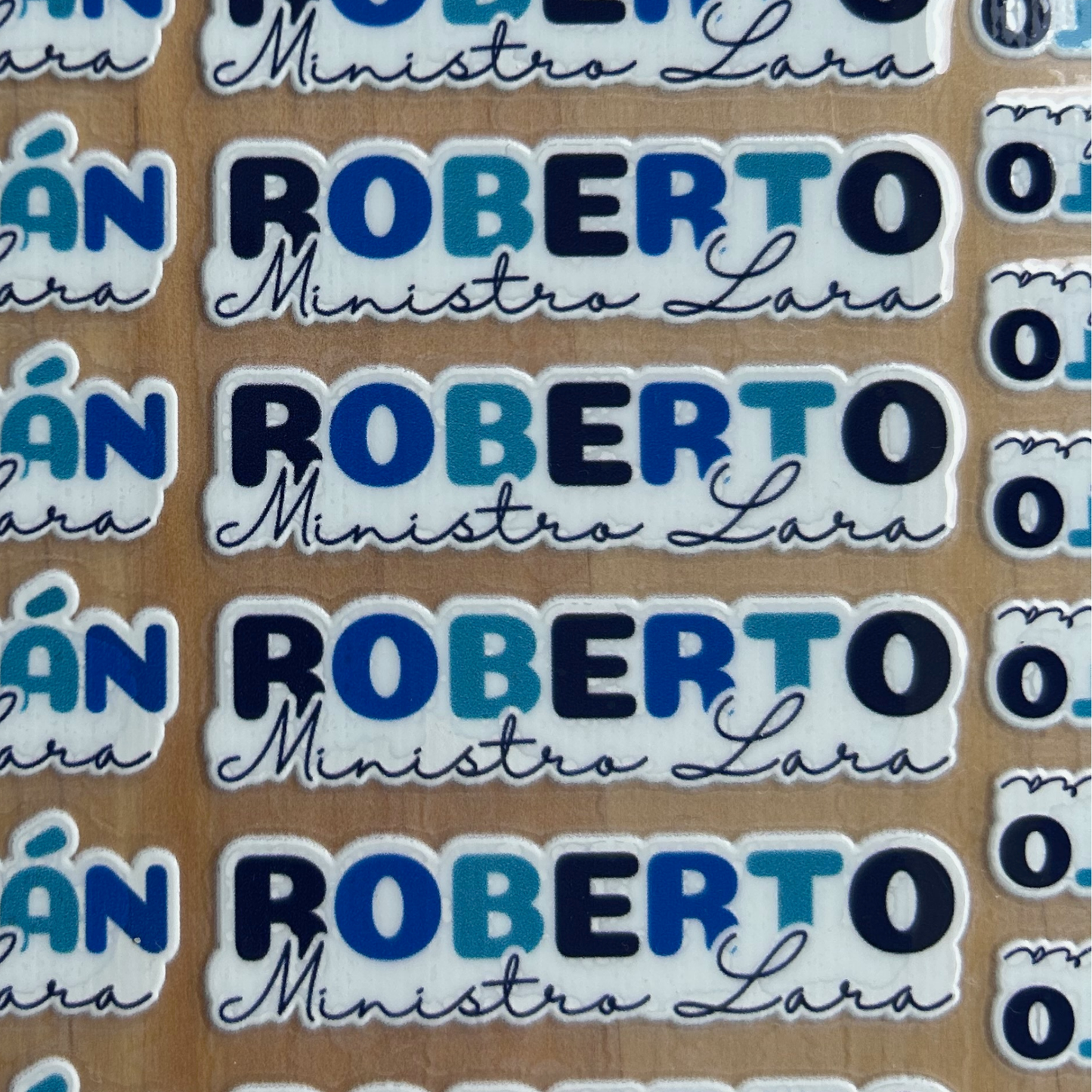 Silueta Nombre y Apellido, Etiquetas Lavables, Resistentes al Agua, Personalizadas para Tuppers y Termos
