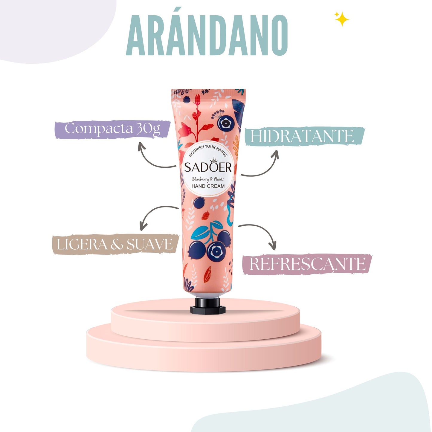 Blueberry Aroma Pocket Hand Cream: Quick and Portable Hydration