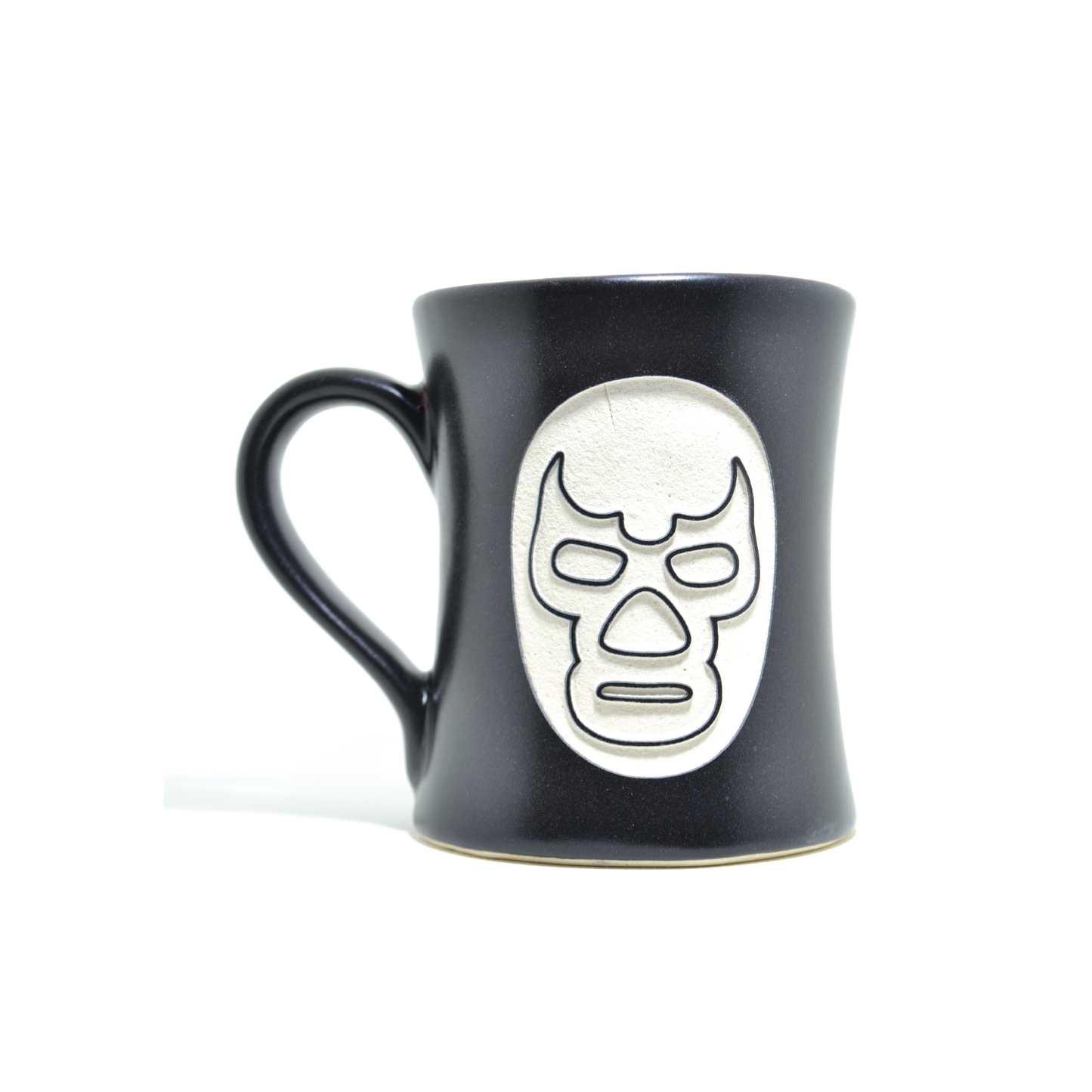 Taza Mexicana Artesanal Lucha Libre Máscara Blue Demon