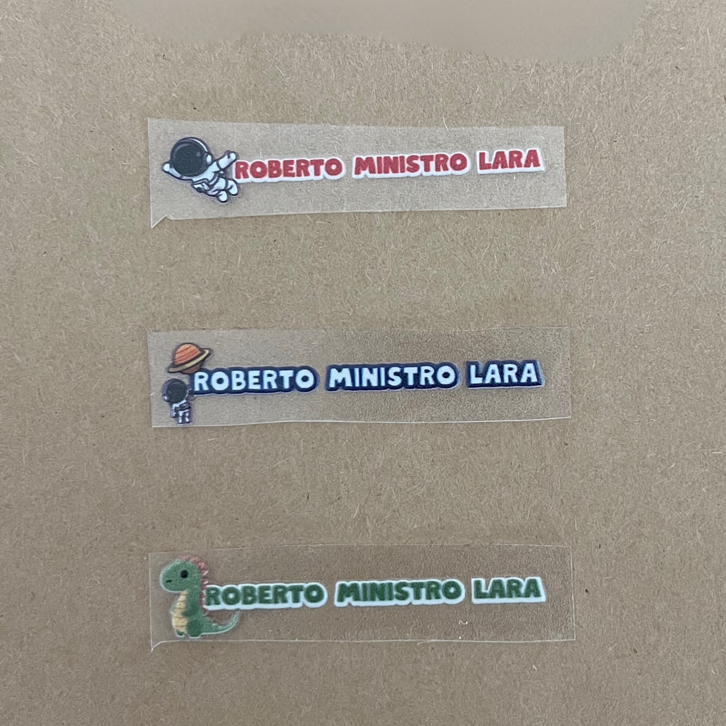 Astronauta, Etiquetas para Tuppers y Termos, Resistentes al Agua
