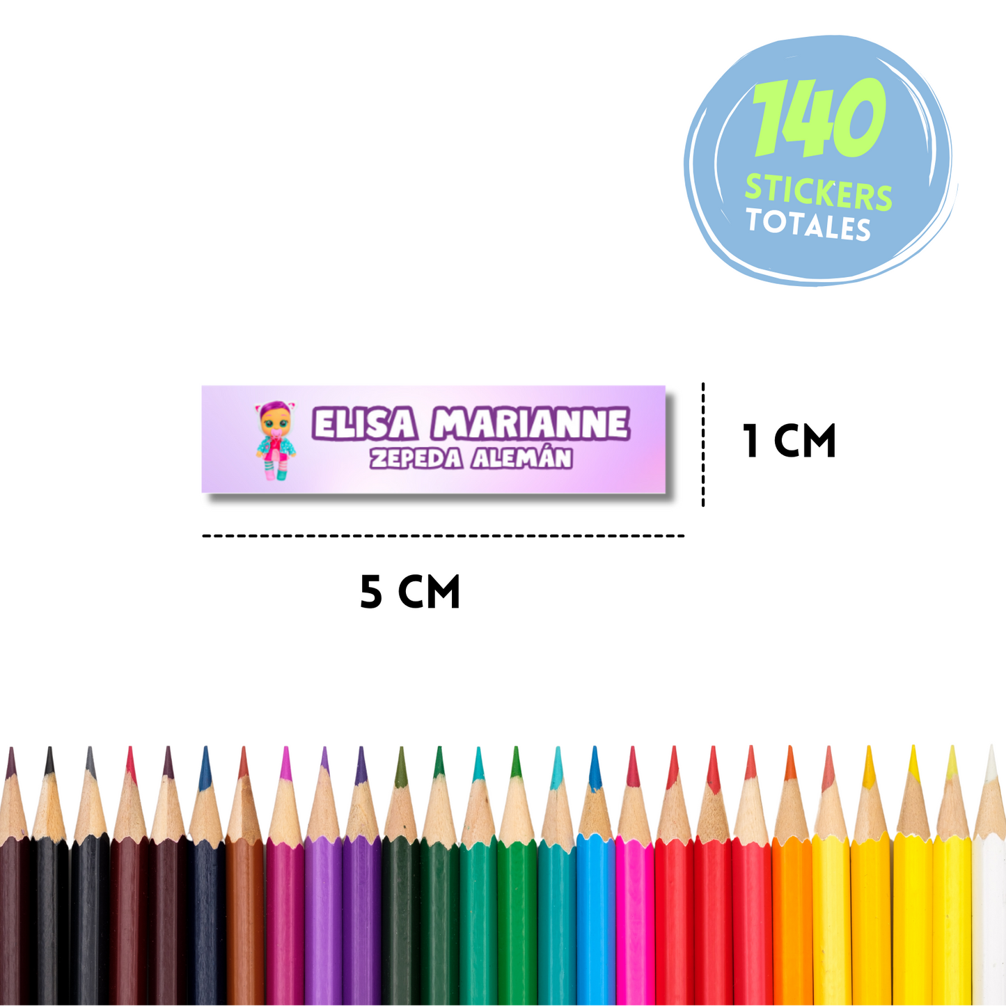 Bebés llorones Stickers para libros, libretas, cuadernos