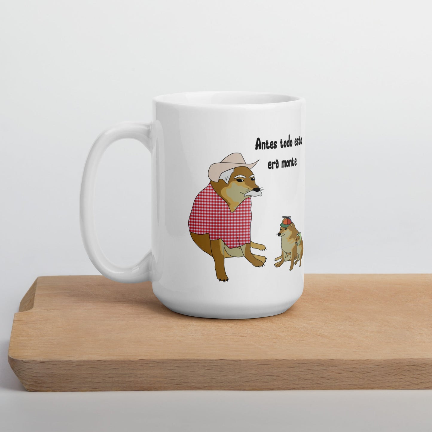 Cheems Abuelo Antes Todo Esto Era Monte Taza