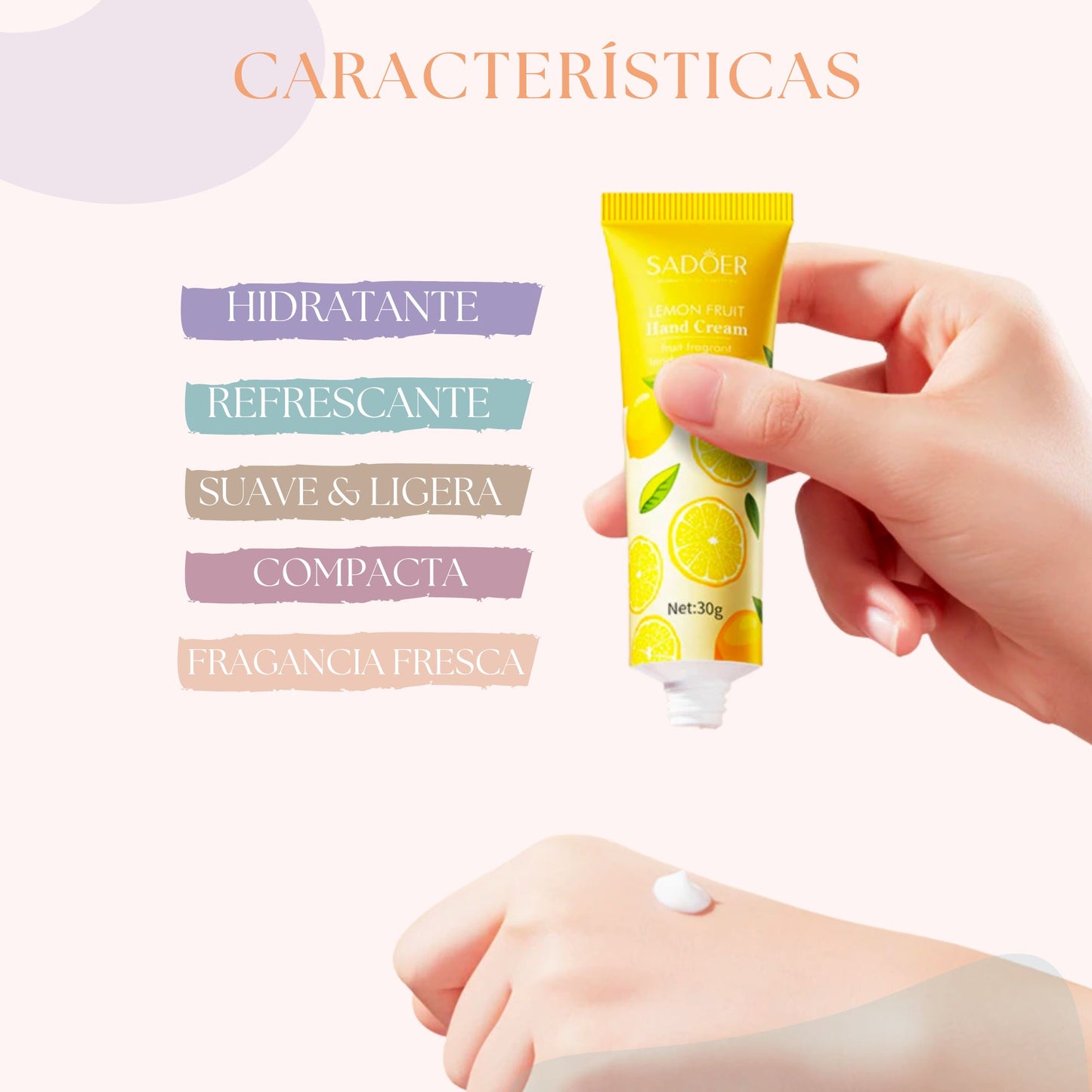 Lemon Scent Pocket Hand Cream: Quick and Portable Hydration