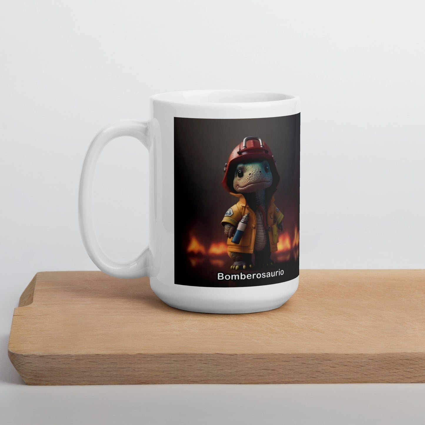 Dino Profesiones Bomberosaurio Taza
