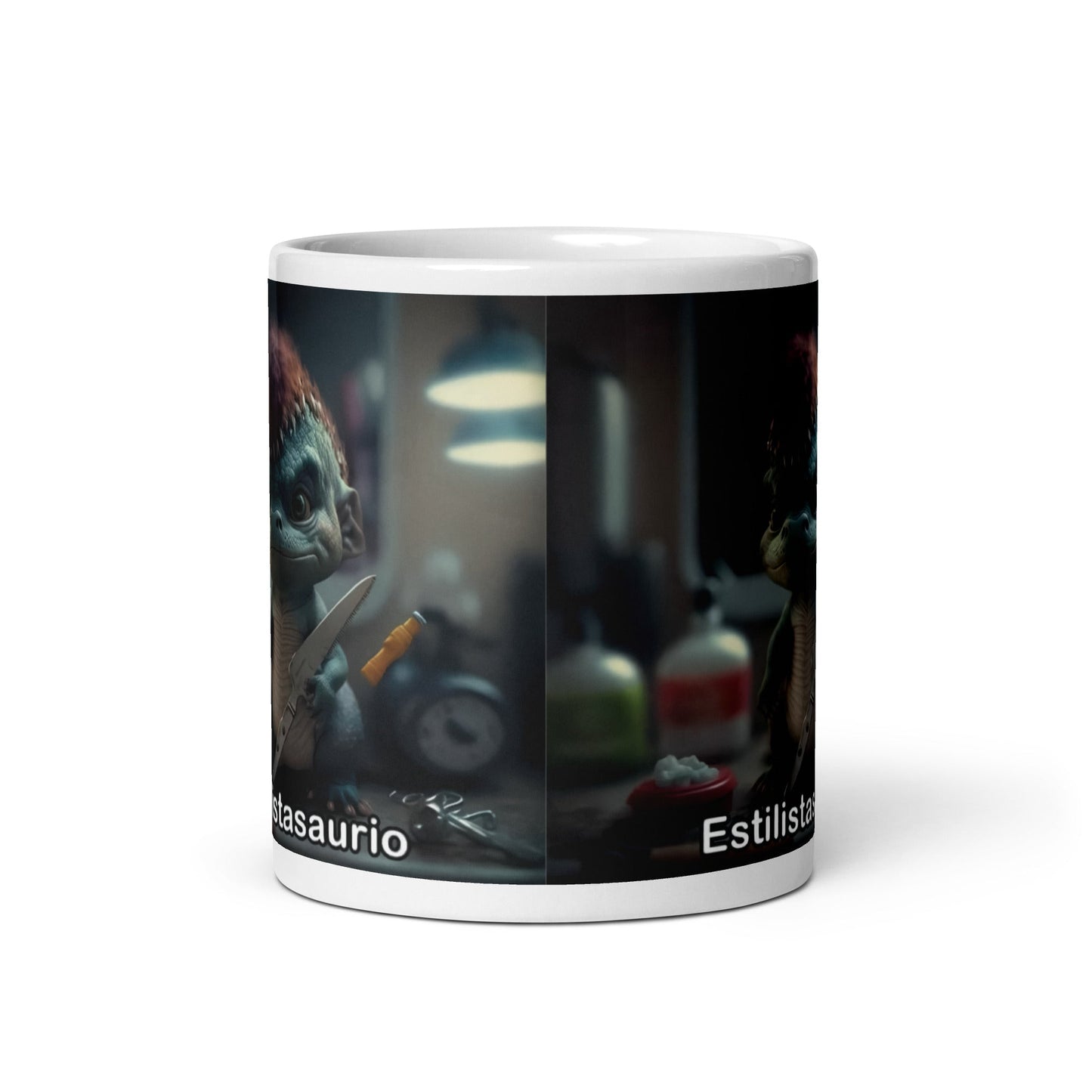 Dino Profesiones Estilistasaurio Taza