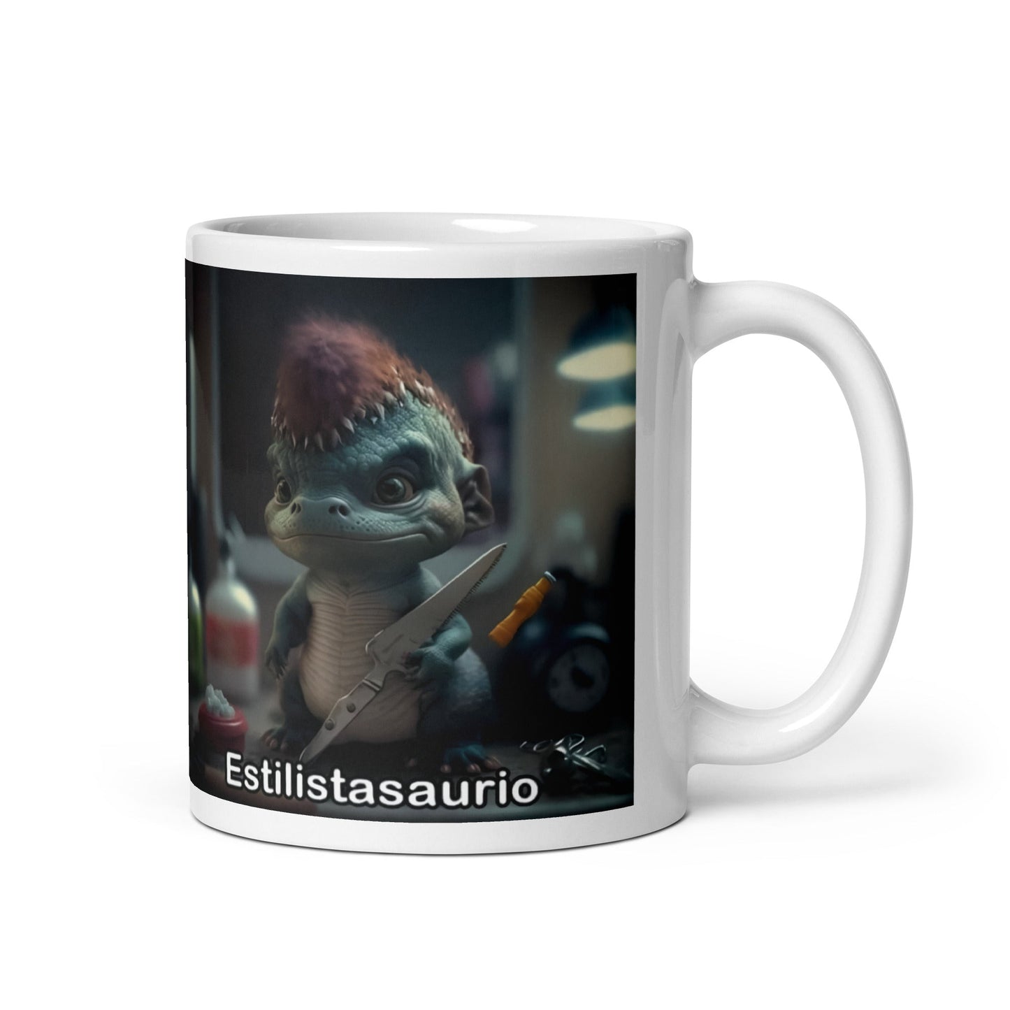 Dino Profesiones Estilistasaurio Taza